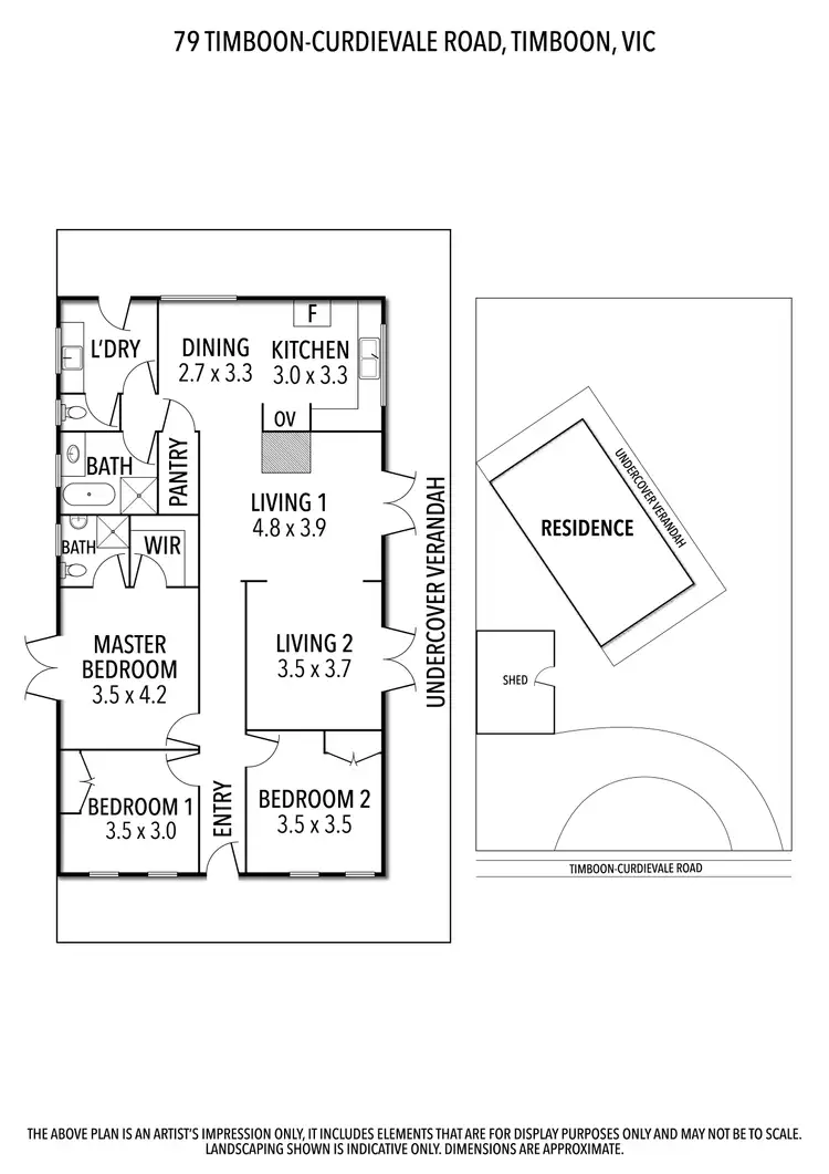 Floorplan of Homely house listing, 79 Timboon-Curdievale Road, Timboon VIC 3268