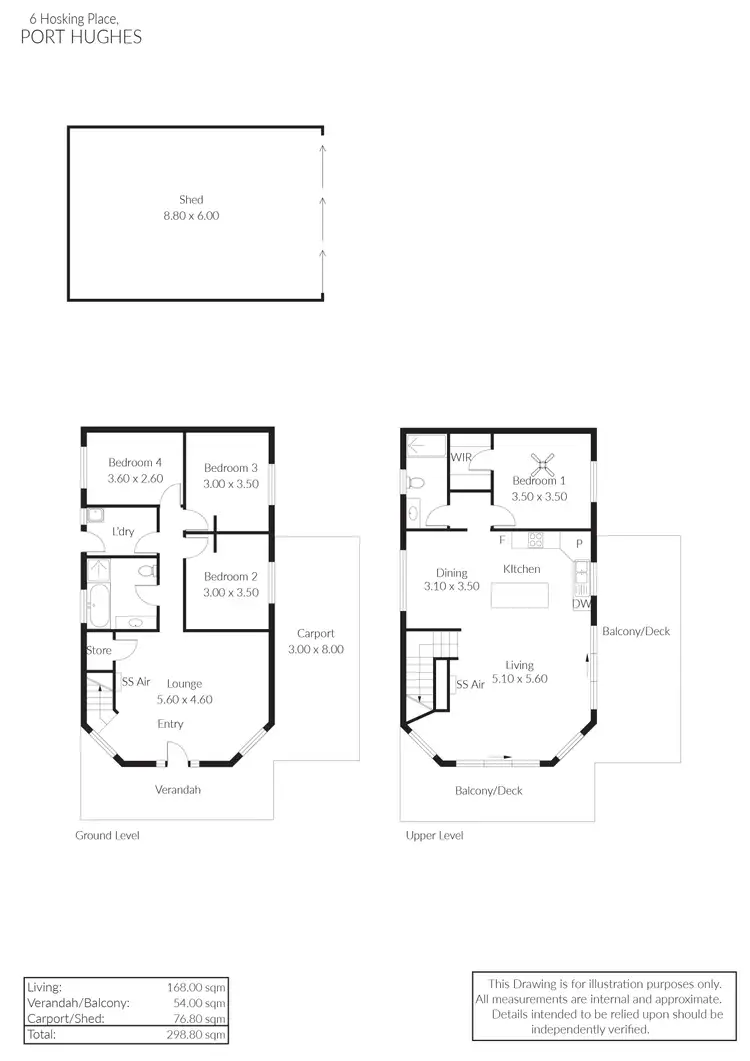 Floorplan of Homely house listing, 6 Hosking Place, Port Hughes SA 5558