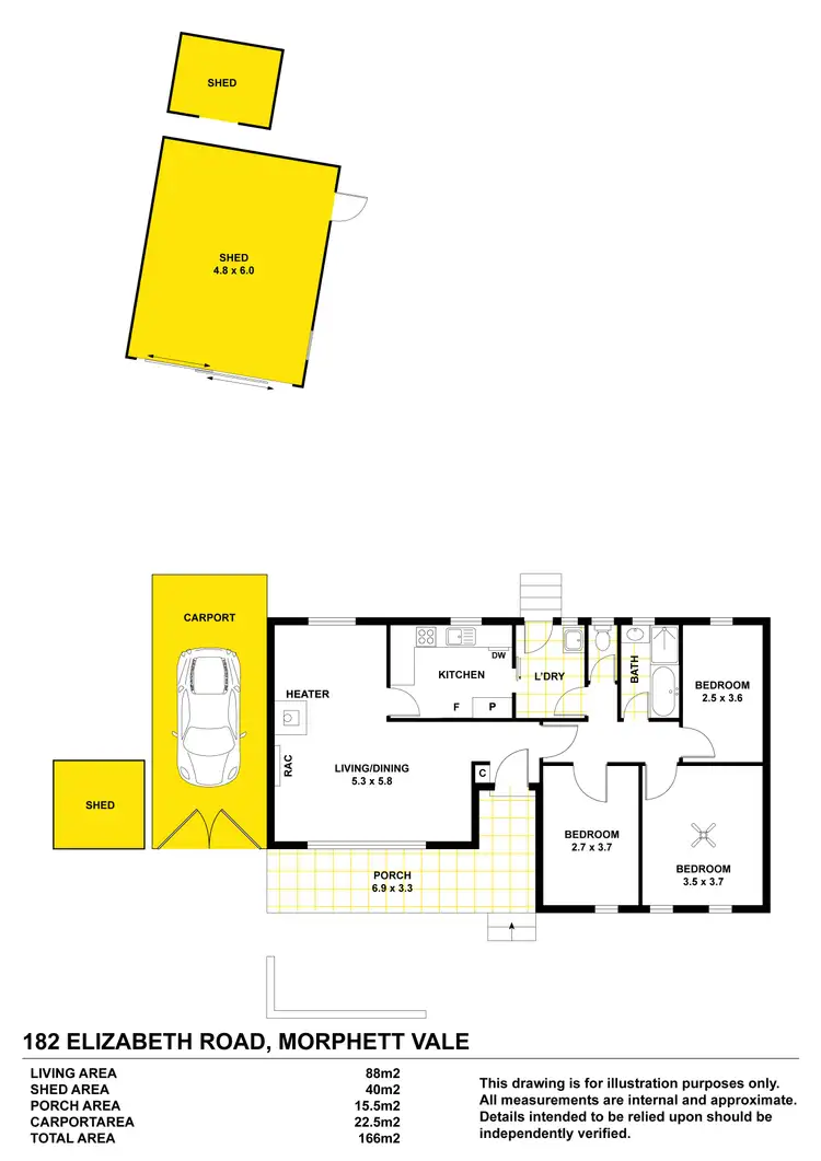 Floorplan of Homely house listing, 182 Elizabeth Road, Morphett Vale SA 5162