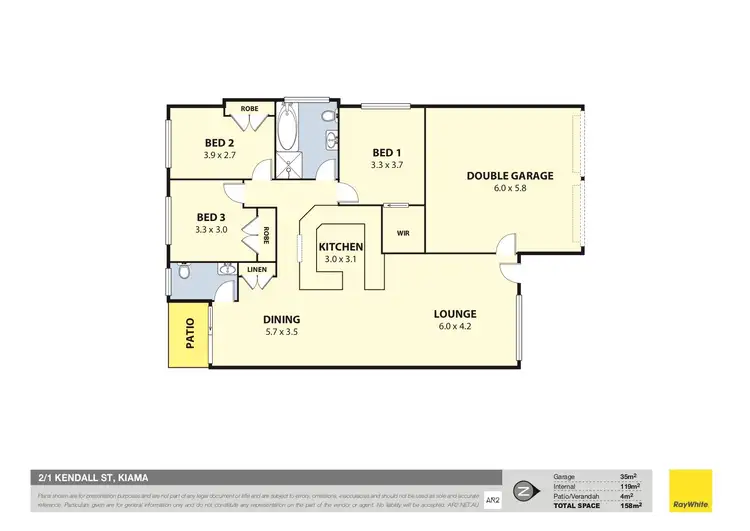 Floorplan of Homely villa listing, 2/1 Kendall Street, Kiama NSW 2533