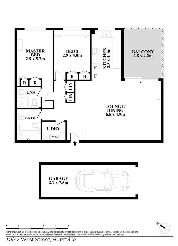 Floorplan of Homely apartment listing, 30/42-48B West Street, Hurstville NSW 2220