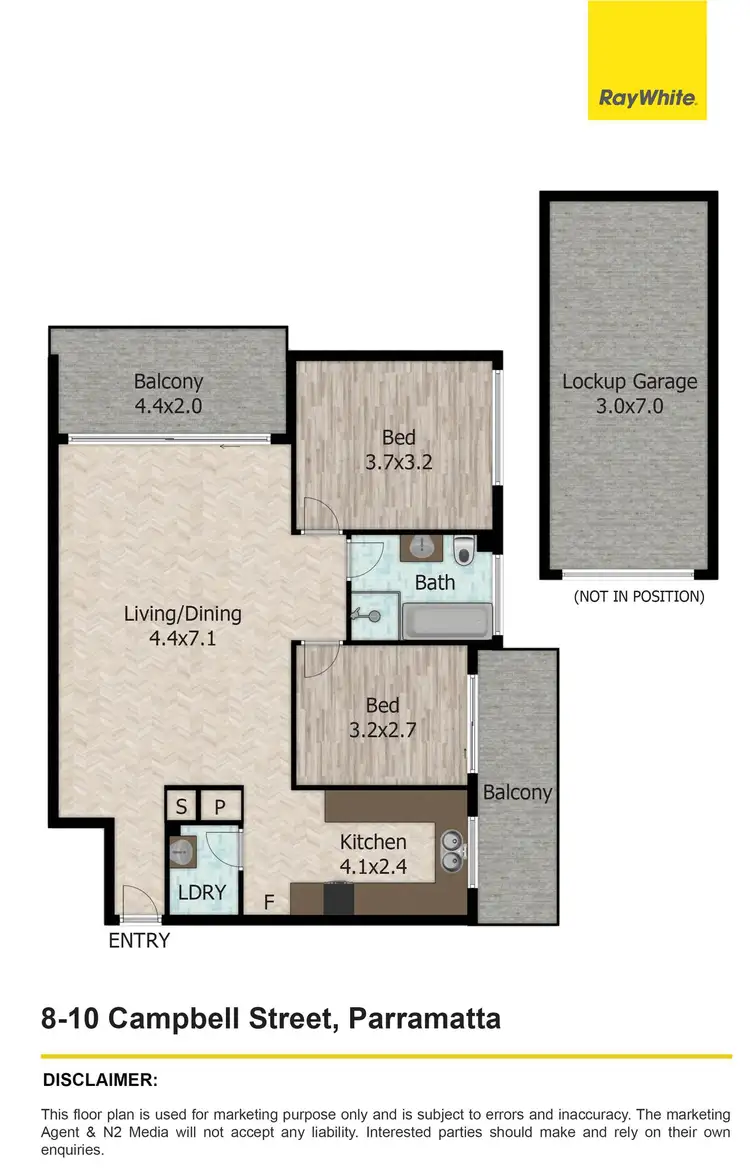 Floorplan of Homely unit listing, 8/8-10 Campbell Street, Parramatta NSW 2150