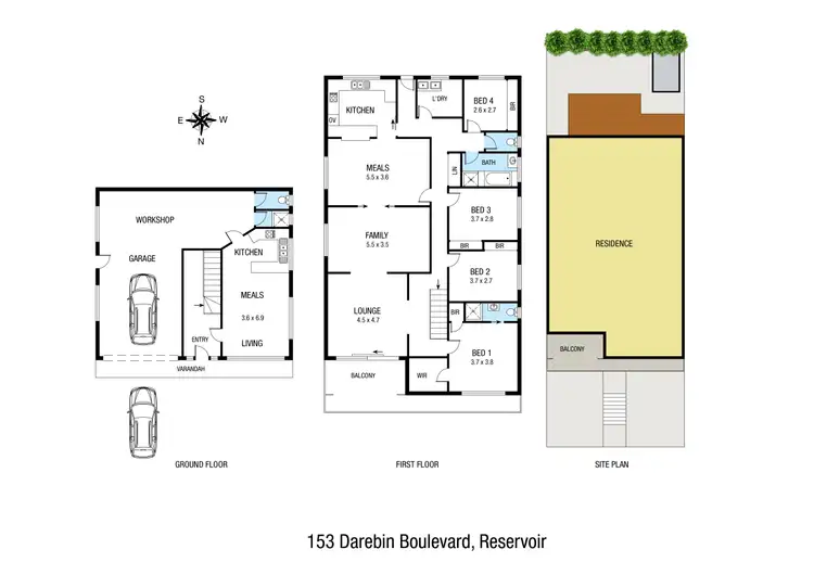 Floorplan of Homely house listing, 153 Darebin Boulevard, Reservoir VIC 3073