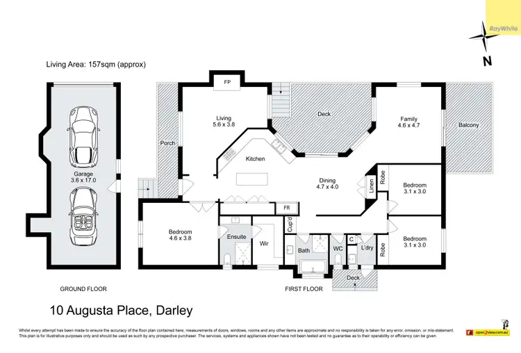 Floorplan of Homely house listing, 10 Augusta Place, Darley VIC 3340