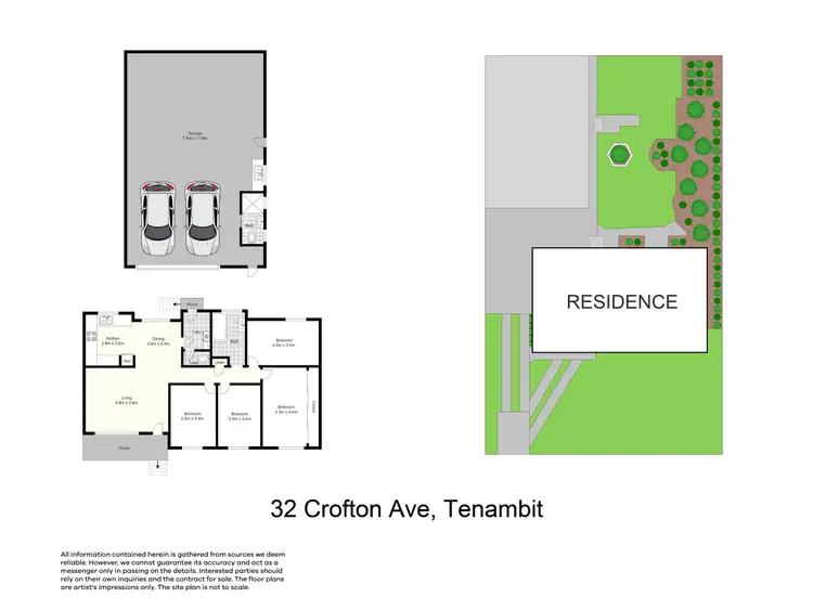 Floorplan of Homely house listing, 32 Crofton Avenue, Tenambit NSW 2323