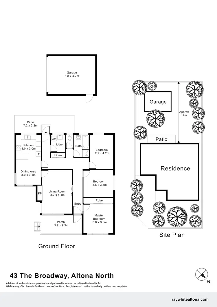 Floorplan of Homely house listing, 43 The Broadway, Altona North VIC 3025