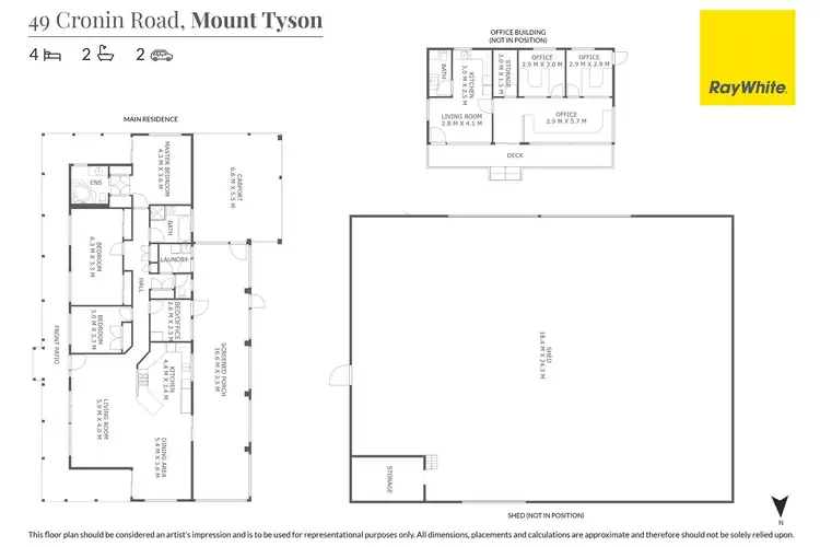 Floorplan of Homely rural property listing, 'Linthorpe View' 49 Cronin Road, Mount Tyson QLD 4356
