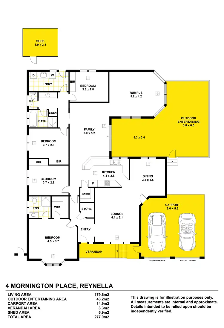 Floorplan of Homely house listing, 4 Mornington Place, Reynella SA 5161