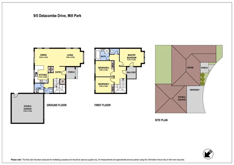 Floorplan of Homely house listing, 9/5 Delacombe Drive, Mill Park VIC 3082