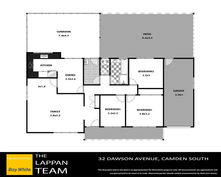 Floorplan of Homely house listing, 32 Dawson Avenue, Camden South NSW 2570