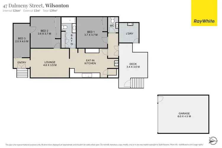 Floorplan of Homely house listing, 47 Dalmeny Street, Wilsonton QLD 4350