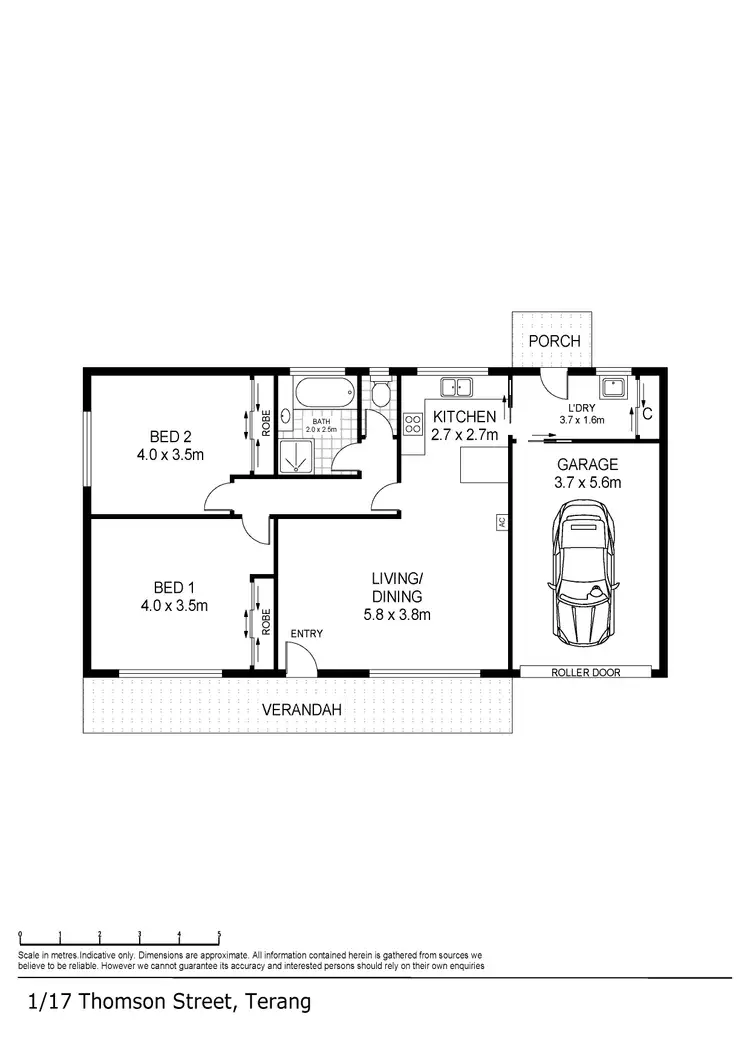 Floorplan of Homely house listing, 1/17 Thomson Street, Terang VIC 3264