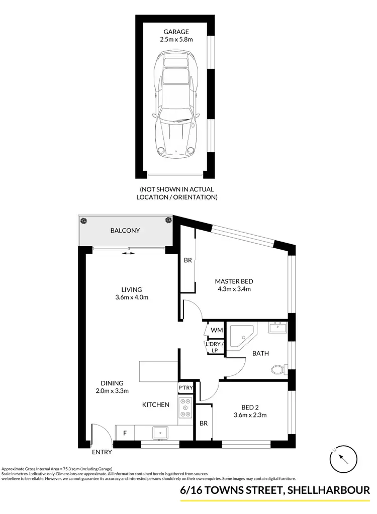 Floorplan of Homely unit listing, 6/16 Towns Street, Shellharbour NSW 2529
