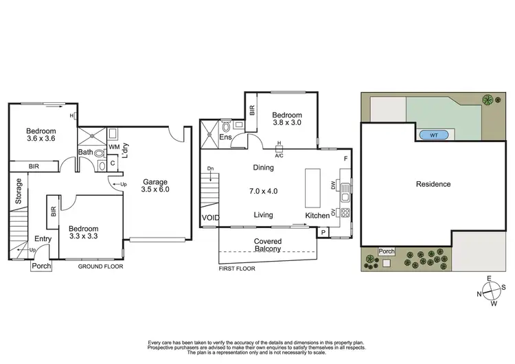 Floorplan of Homely townhouse listing, 2/92 Latrobe Street, Mentone VIC 3194