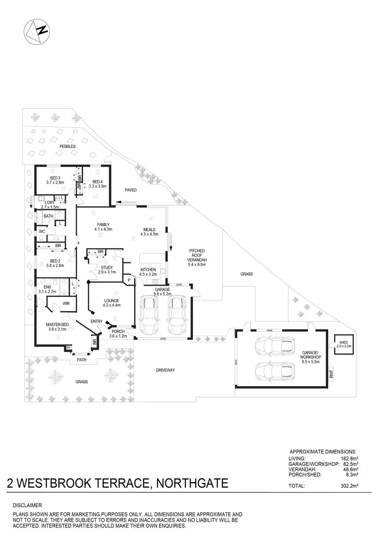 Floorplan of Homely house listing, 2 Westbrook Terrace, Northgate SA 5085