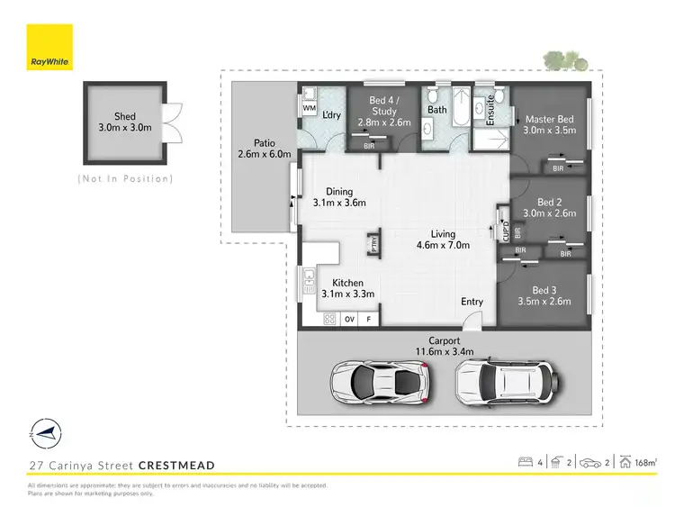 Floorplan of Homely house listing, 27 Carinya Street, Crestmead QLD 4132