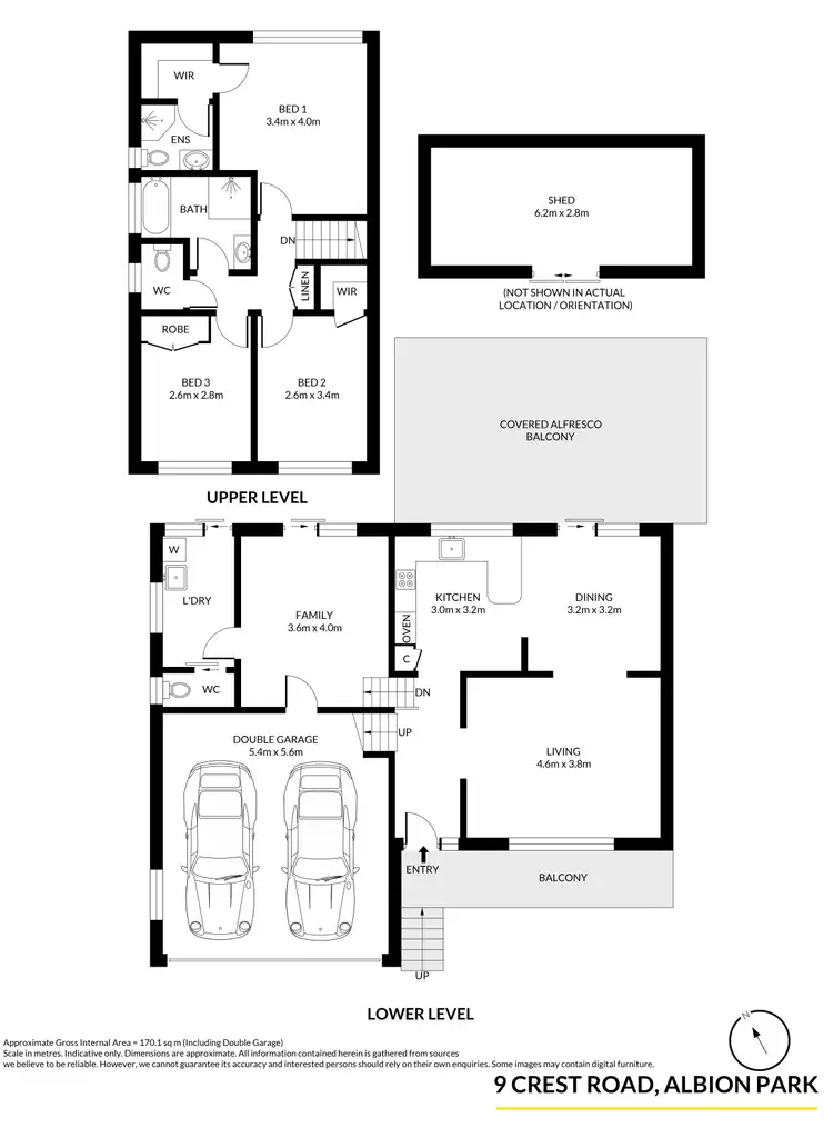 Floorplan of Homely house listing, 9 Crest Road, Albion Park NSW 2527