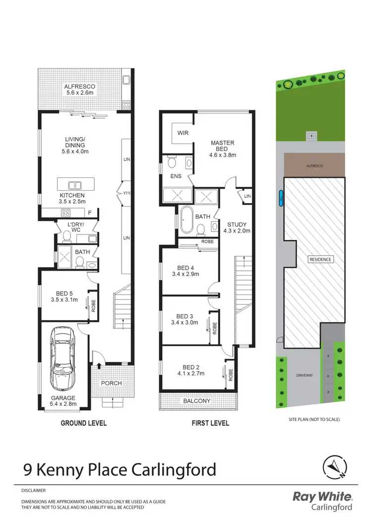 Floorplan of Homely semi-detached listing, 9 Kenny Place, Carlingford NSW 2118