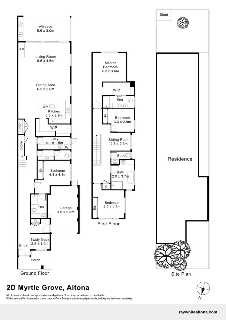 Floorplan of Homely townhouse listing, 2D Myrtle Grove, Altona VIC 3018