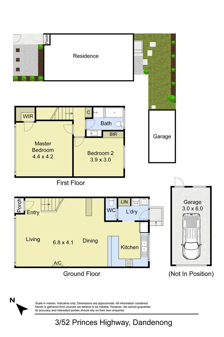 Floorplan of Homely townhouse listing, 3/52 Princess Highway, Dandenong VIC 3175