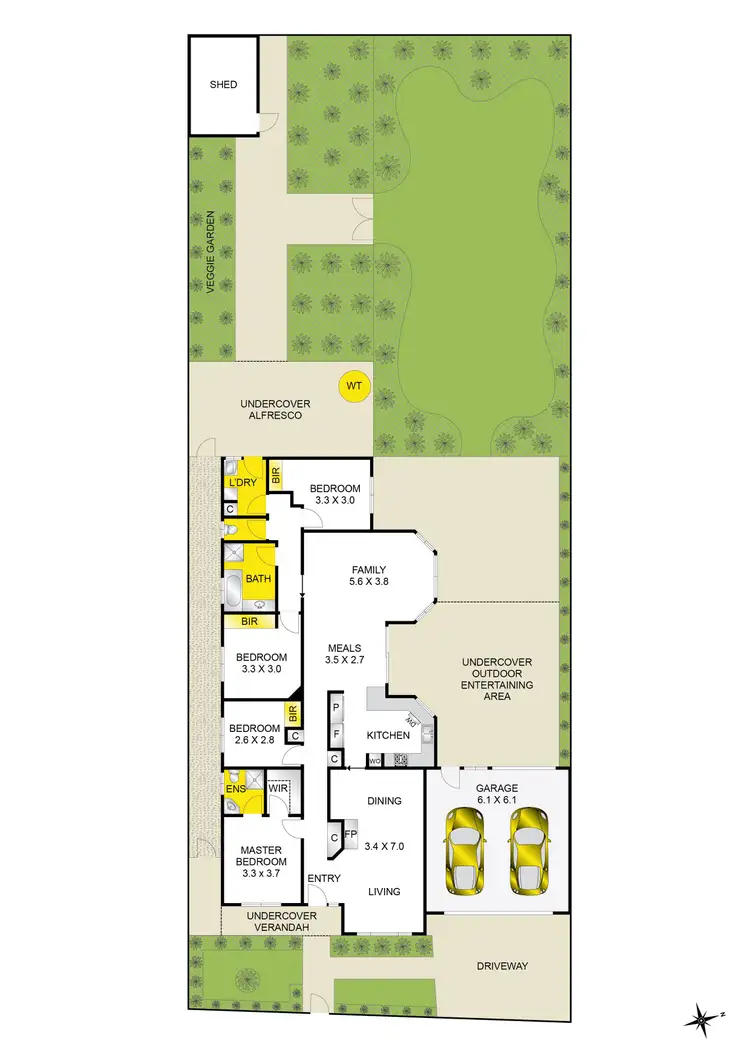 Floorplan of Homely house listing, 11 Param Street, Grovedale VIC 3216