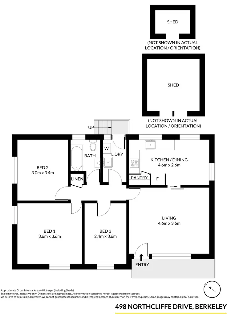 Floorplan of Homely house listing, 498 Northcliffe Drive, Berkeley NSW 2506