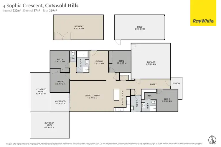 Floorplan of Homely house listing, 4 Sophia Crescent, Cotswold Hills QLD 4350