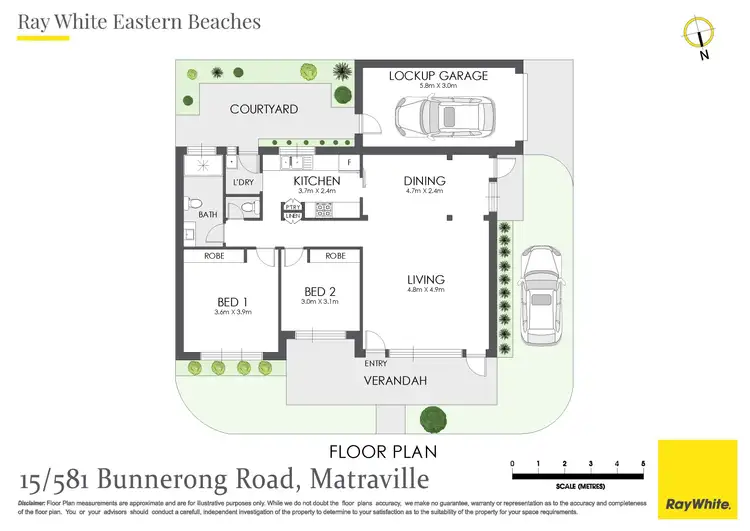 Floorplan of Homely townhouse listing, 15/581 Bunnerong Road, Matraville NSW 2036
