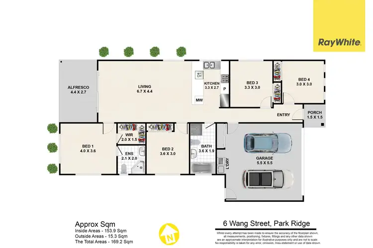 Floorplan of Homely house listing, 6 Wang Street, Park Ridge QLD 4125
