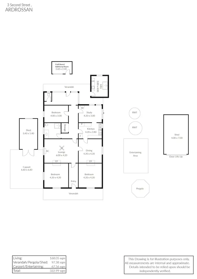 Floorplan of Homely house listing, 3 Second Street, Ardrossan SA 5571