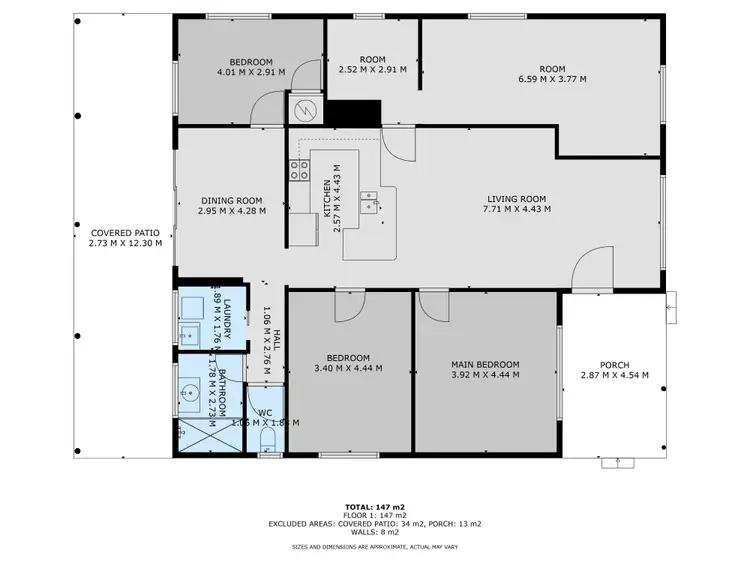 Floorplan of Homely rural property listing, 23 Morgans Road, Walla Walla NSW 2659