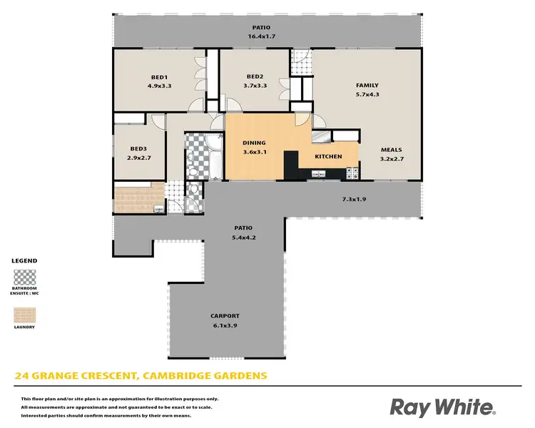 Floorplan of Homely house listing, 24 Grange Crescent, Cambridge Gardens NSW 2747