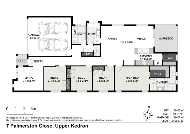 Floorplan of Homely house listing, 7 Palmerston Close, Upper Kedron QLD 4055