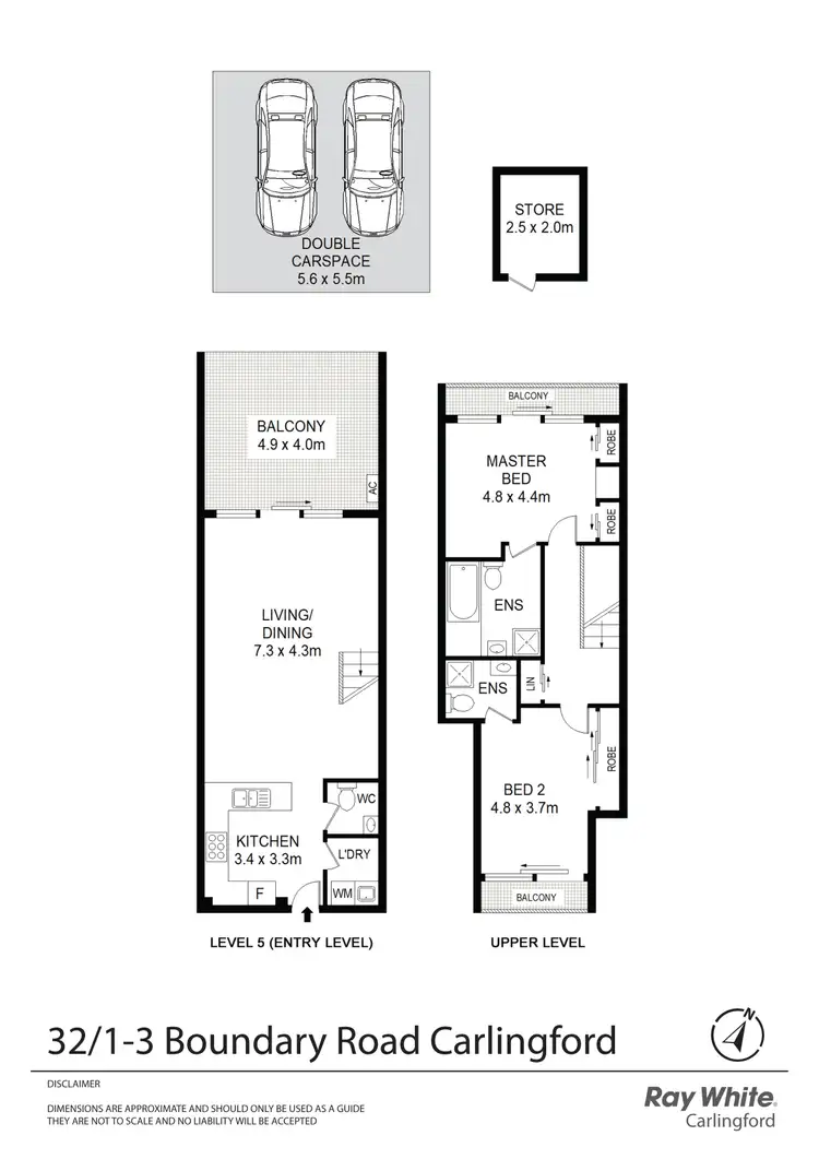 Floorplan of Homely apartment listing, 32/1-3 Boundary Road, Carlingford NSW 2118