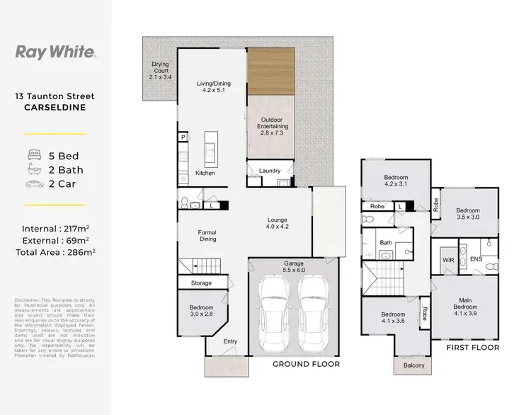 Floorplan of Homely house listing, 13 Taunton Street, Carseldine QLD 4034