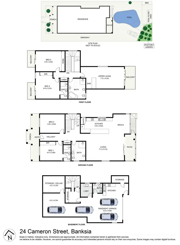 Floorplan of Homely house listing, 24 Cameron Street, Banksia NSW 2216
