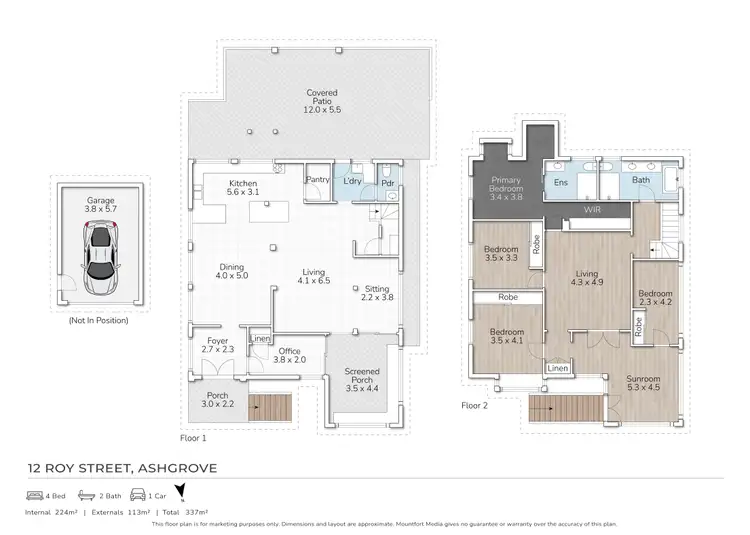 Floorplan of Homely house listing, 12 Roy Street, Ashgrove QLD 4060
