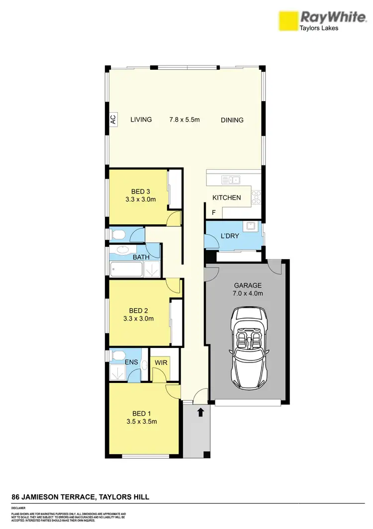 Floorplan of Homely house listing, 86 Jamieson Terrace, Taylors Hill VIC 3037