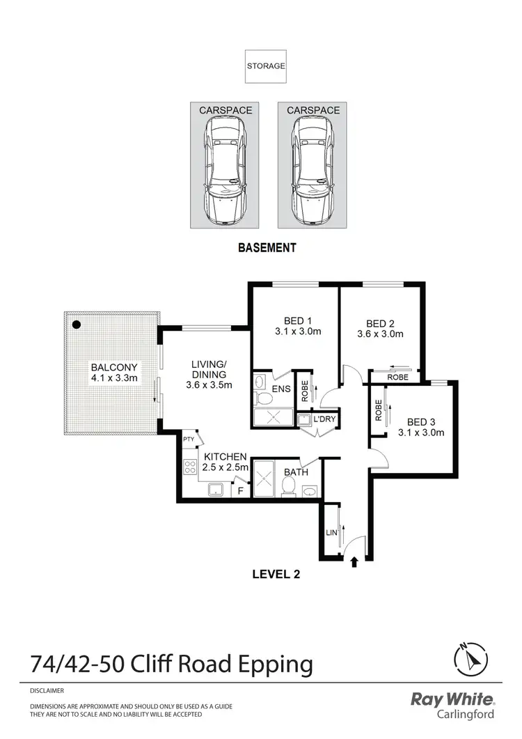 Floorplan of Homely apartment listing, 74/42-50 Cliff Road, Epping NSW 2121
