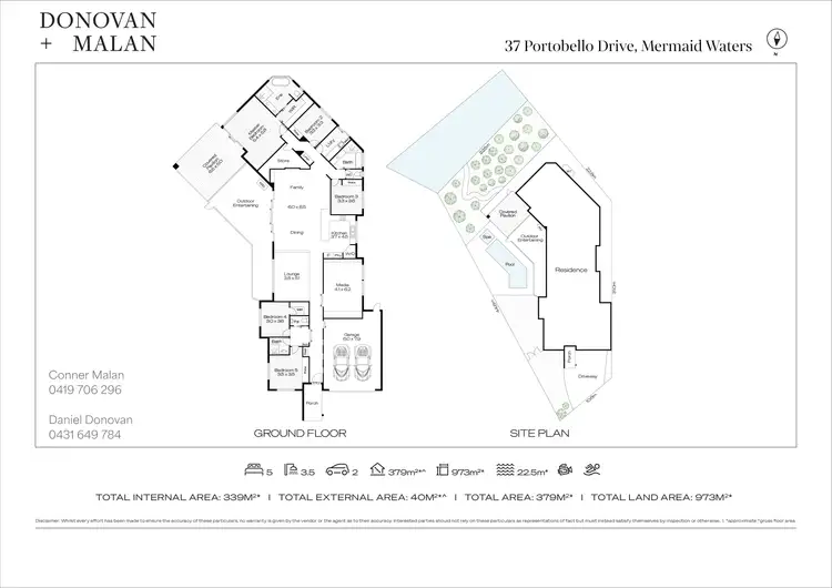 Floorplan of Homely house listing, 37 Portobello Drive, Mermaid Waters QLD 4218