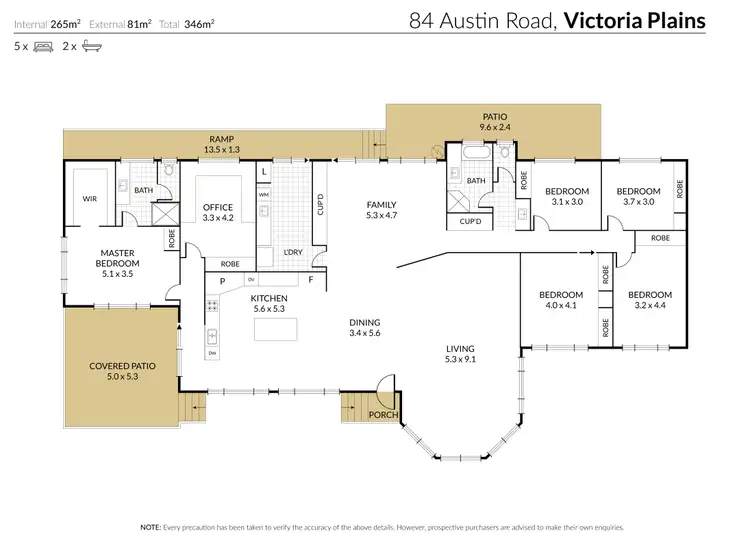 Floorplan of Homely rural property listing, 84 Austin Road, Victoria Plains QLD 4751