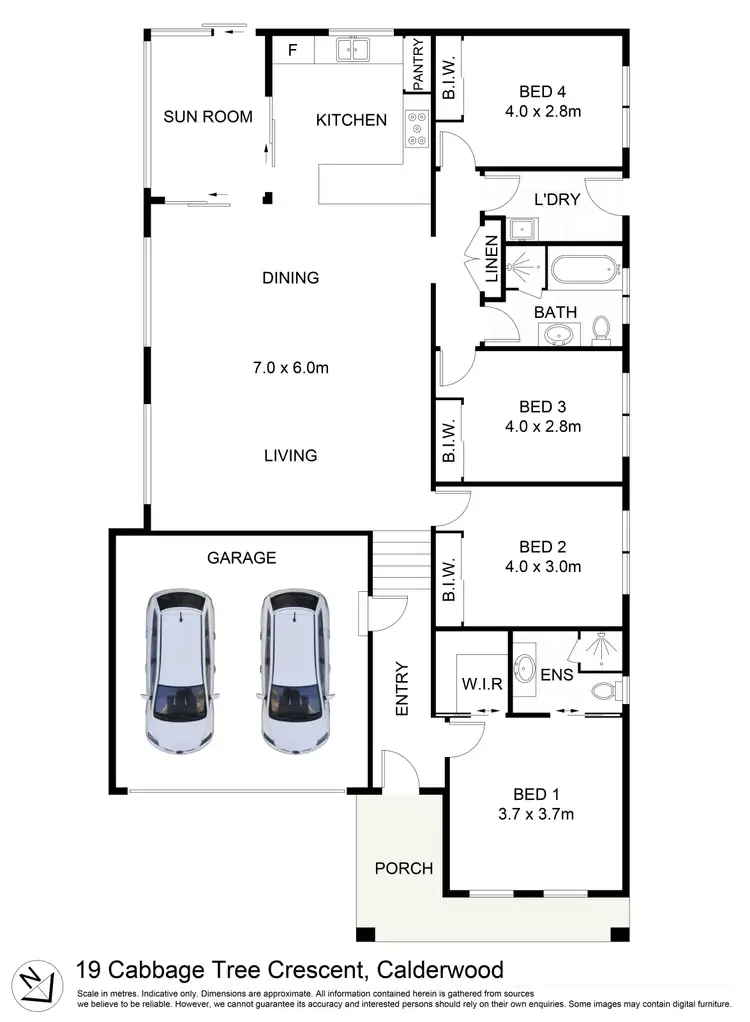 Floorplan of Homely house listing, 19 Cabbage Tree Crescent, Calderwood NSW 2527