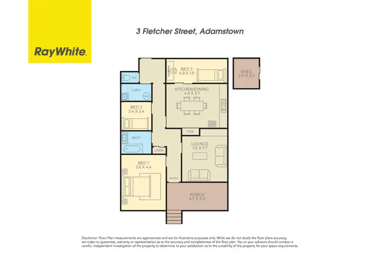 Floorplan of Homely house listing, 3 Fletcher Street, Adamstown NSW 2289