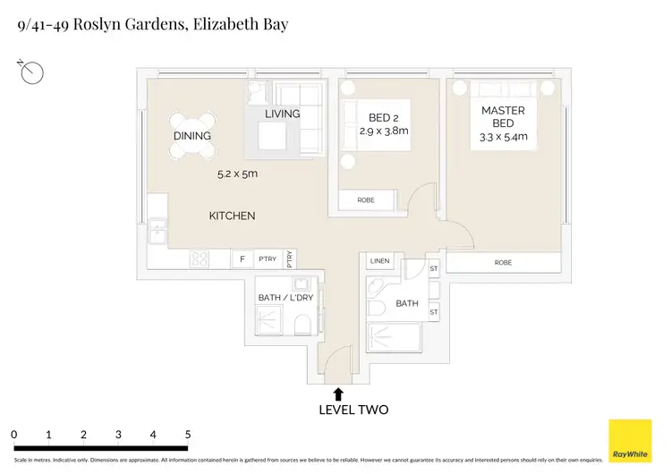 Floorplan of Homely apartment listing, 9/41-49 Roslyn Gardens, Elizabeth Bay NSW 2011