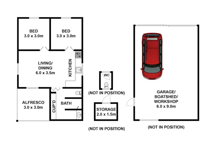 Floorplan of Homely house listing, 4 Third Street, Blanchetown SA 5357