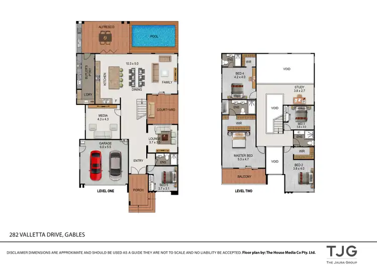 Floorplan of Homely house listing, 282 Valletta Drive (The Gables), Box Hill NSW 2765
