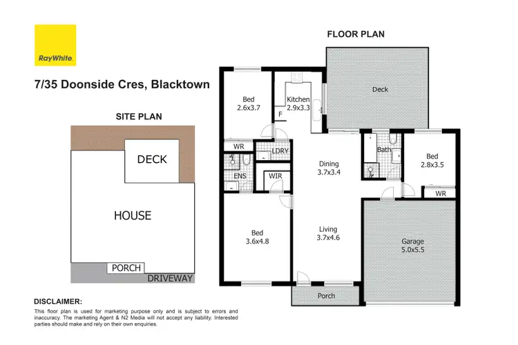 Floorplan of Homely villa listing, 7/35 Doonside Crescent, Blacktown NSW 2148