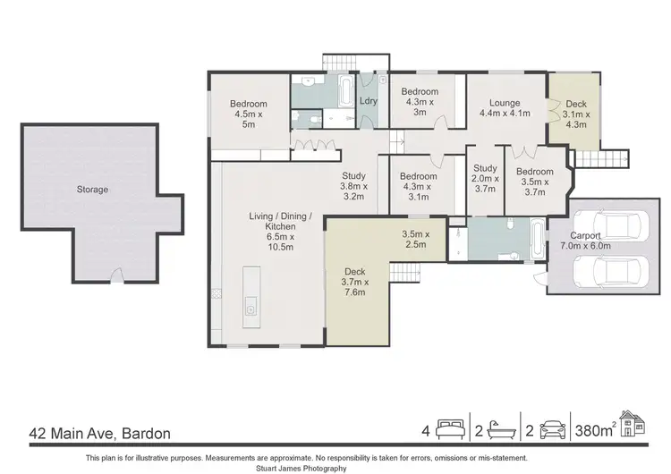 Floorplan of Homely house listing, 42 Main Avenue, Bardon QLD 4065