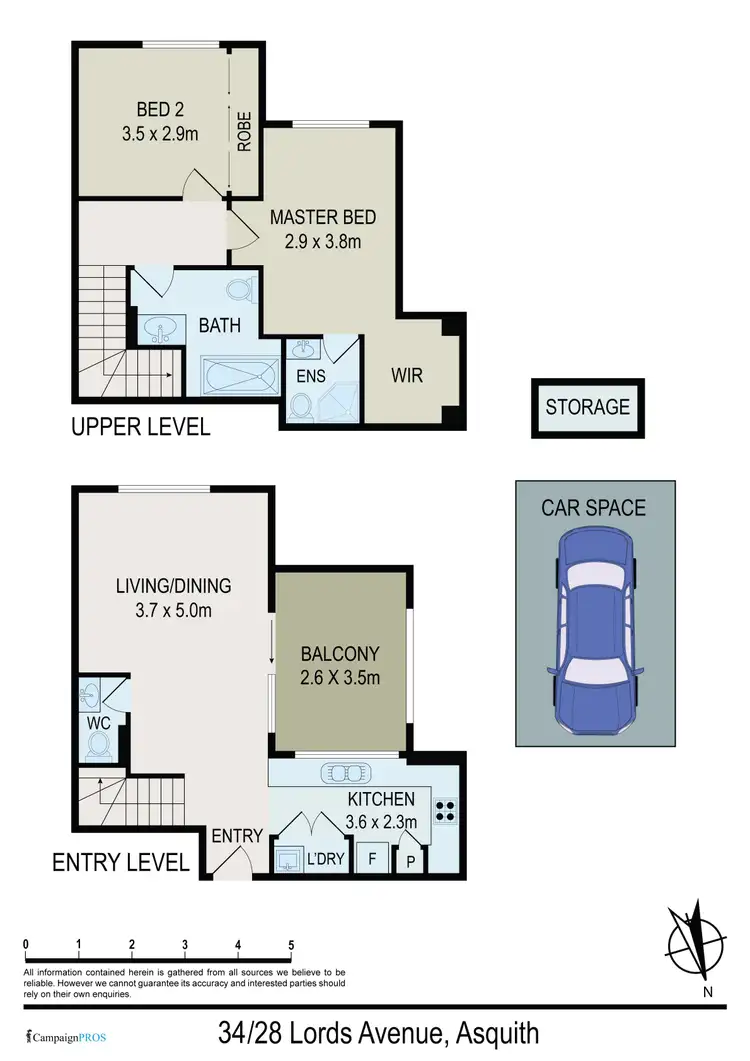 Floorplan of Homely apartment listing, 28 Lords Avenue, Asquith NSW 2077