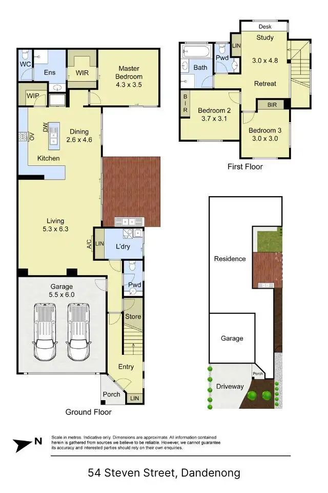 Floorplan of Homely house listing, 54 Steven Street, Dandenong VIC 3175